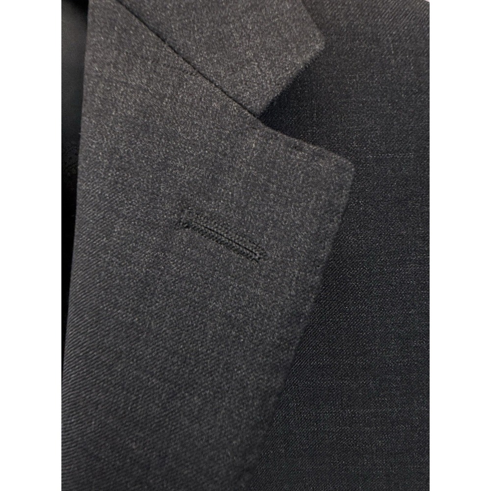 Luciano Bardelli Mens Sport Coat Blazer 38R Black Wool Cashmere Italy Super 150s - Picture 8 of 12
